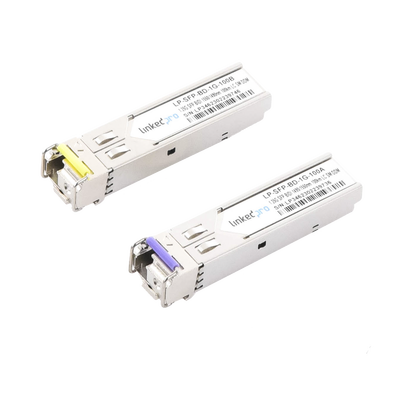 Transceptores Ópticos Bidireccionales SFP (Mini-Gbic) / Monomodo 1490 & 1550 nm / 1.25 Gbps / 1000BASE-BX / Conector LC/UP...