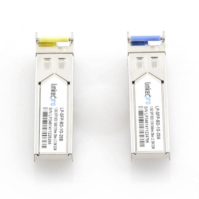 Transceptores Ópticos Bidireccionales SFP (Mini-Gbic) / Monomodo 1310 & 1550 nm / 1.25 Gbps / 1000BASE-BX / Conector LC/UP...