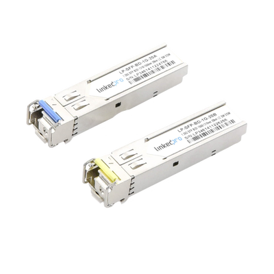 Transceptores Ópticos Bidireccionales SFP (Mini-Gbic) / Monomodo 1310 & 1550 nm / 1.25 Gbps / 1000BASE-BX / Conector LC/UP...