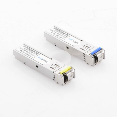 Transceptores Ópticos Bidireccionales SFP (Mini-Gbic) / Monomodo 1310 & 1550 nm / 1.25 Gbps / 1000BASE-BX / Conector LC/UP...