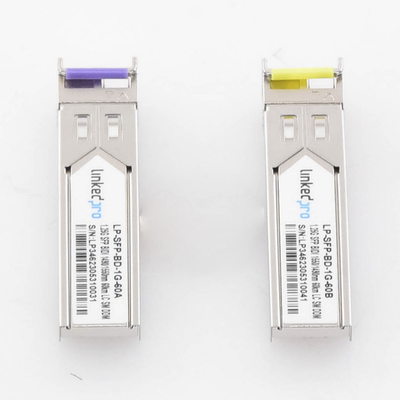 Transceptores Ópticos Bidireccionales SFP (Mini-Gbic) / Monomodo 1490 & 1550 nm / 1.25 Gbps / 1000BASE-BX / Conector LC/UP...