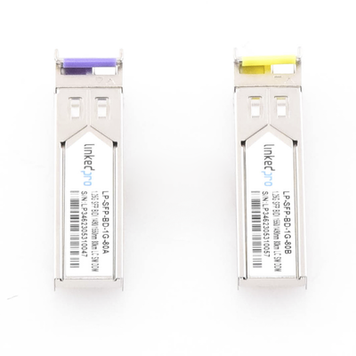 Transceptores Ópticos Bidireccionales SFP (Mini-Gbic) / Monomodo 1490 & 1550 nm / 1.25 Gbps / 1000BASE-BX / Conector LC/UP...