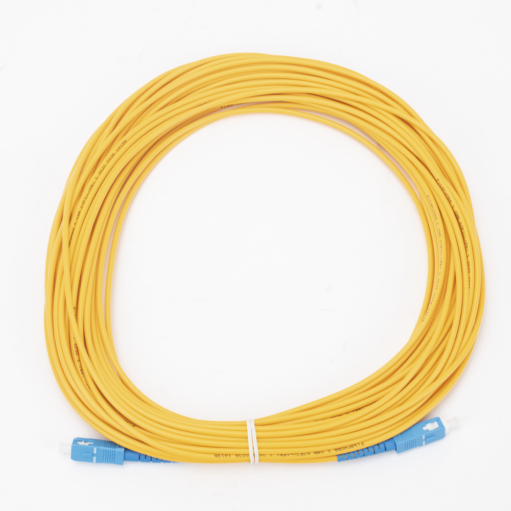 LINKEDPRO BY EPCOM LPSM3SCUSCUS10 - Jumper de Fibra Óptica / Monomodo OS2 G.652D / SC/UPC-SC/UPC / Simplex / 10 m (32.81 ft) / 3 mm | SIERRA STORE