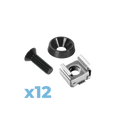 Juego de 12 Tornillos con 12 Arandelas y 12 Tuercas Enjauladas para Rack Linkedpro - LINKEDPRO BY EPCOM