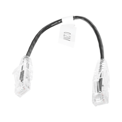 Cable de Parcheo Slim UTP Cat6 - 20 cm (7.87 Pulgadas) Negro Diámetro Reducido (28 AWG) LINKEDPRO BY EPCOM - Vista 2