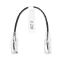 Cable de Parcheo Slim UTP Cat6 - 20 cm (7.87 Pulgadas) Negro Diámetro Reducid...