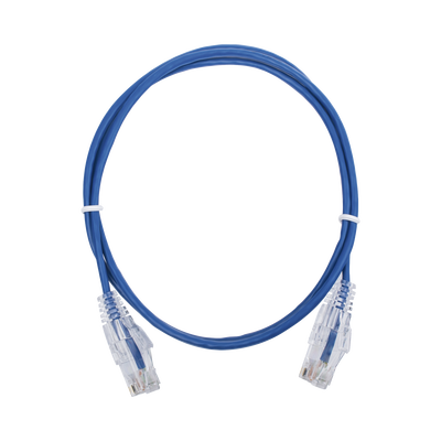 Cable de Parcheo Slim UTP Cat6 - 1 Metro (3.28 Pies), Azul, Diámetro Reducido (28 AWG) - LINKEDPRO BY EPCOM