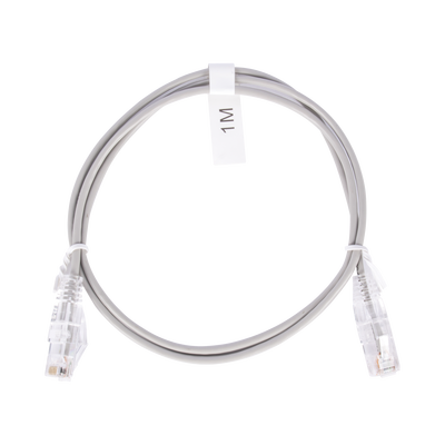Cable de Parcheo Slim UTP Cat6 - 1 Metro (3.28 Pies), Gris, Diámetro Reducido (28 AWG) LINKEDPRO BY EPCOM - Vista 2