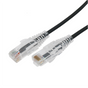 Cable de Parcheo Slim UTP Cat6A - 0.5 Metros (1.64 Pies) Negro, Diámetro Redu...