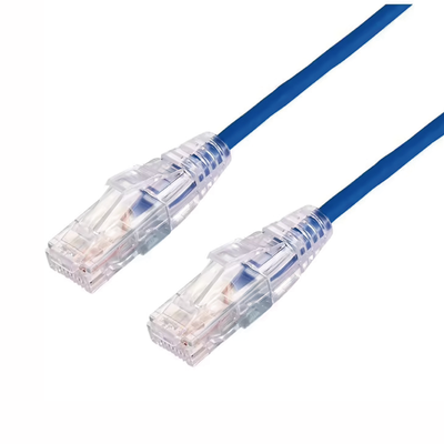 Cable de Parcheo Slim UTP Cat6A - 0.5 Metros (1.64 Pies) Azul, Diámetro Reducido (28 AWG) - LINKEDPRO BY EPCOM