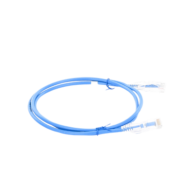 Cable de Parcheo Slim UTP Cat6A - 1 Metro (3.28 Pies) Azul, Diámetro Reducido (28 AWG) LINKEDPRO BY EPCOM - Vista 4
