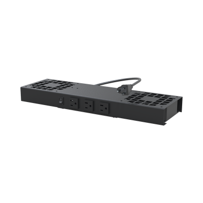 Kit de 2 Ventiladores (12 x 12 cm) con 3 Tomas de Corriente 110 Vca/50 Hz con Clavija - LINKEDPRO BY EPCOM