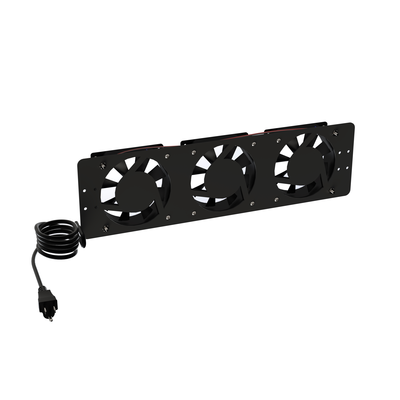 Kit de 3 Ventiladores 110 Vca (12 x 12 cm) con Clavija para Gabinete de Piso - LINKEDPRO BY EPCOM