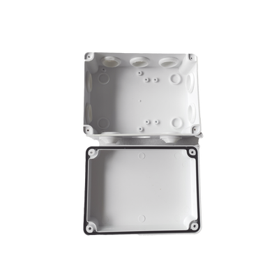 Caja de Conexiones Impermeable IP65, 10 Entradas, Dimensiones 150 x 110 x 70 mm, para Instalaciones Industriales, Comercia...