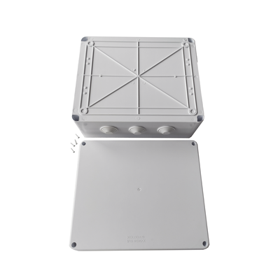 Caja de Conexiones Impermeable IP65, 12 Entradas, Dimensiones 300 x 250 x 120 mm, para Instalaciones Industriales, Comerci...