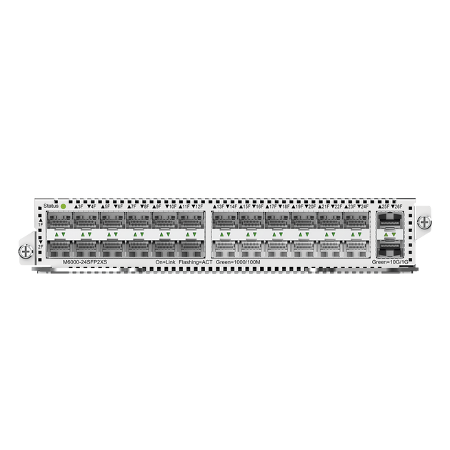 Tarjeta switch / 24 puertos SFP / 2 puertos SFP+ 10G / Para chasis RG-NBS6002 | SIERRA STORE