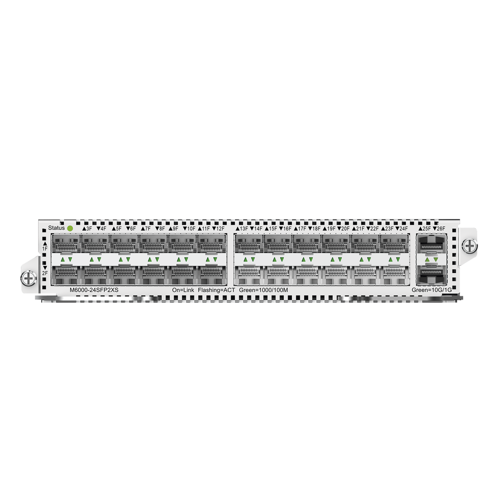 Tarjeta switch / 24 puertos SFP / 2 puertos SFP+ 10G / Para chasis RG-NBS6002 | SIERRA STORE