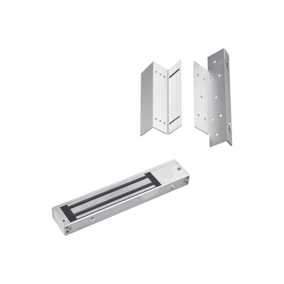 Kit para control de acceso incluye Chapa magnética de 600Lbs / Montajes L y Z - ACCESSPRO