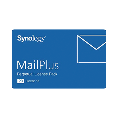 Paquete de Licencias Synology MailPlus | 20 Cuentas de Correo Electrónico Activas | Licencias Permanentes | Compatible con...
