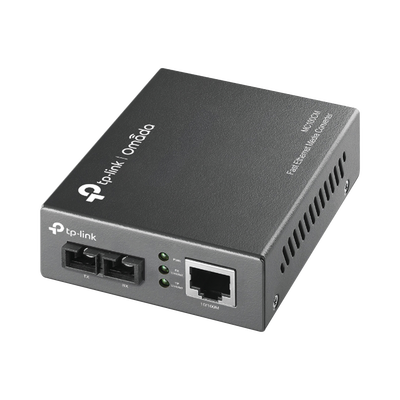 Convertidor Fibra Óptica Multimodo /  1 Puerto RJ45 10/100 Mbps / Puerto Fibra Óptica SC 100 Mbps / Hasta 2 Km / Plug and ...