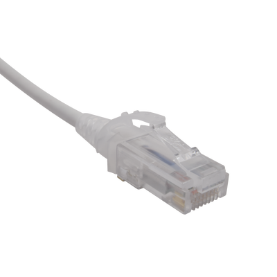 Patch Cord MC6 Modular Cat6 UTP, CM/LS0H, 0.91 Metros (3 Pies), Color Blanco, Diámetro Reducido (28AWG) SIEMON - Vista 2