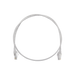 Patch Cord MC6 Modular Cat6 UTP, CM/LS0H, 0.91 Metros (3 Pies), Color Blanco, Diámetro Reducido (28AWG) - SIEMON