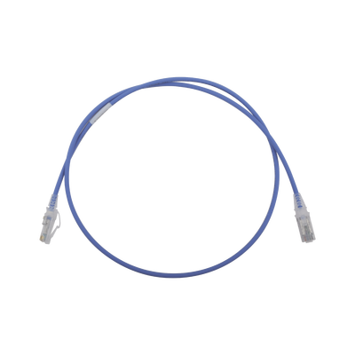 Patch Cord MC6 Modular Cat6 UTP, CM/LS0H, 0.91 Metros (3 Pies), Color Azul, Diámetro Reducido (28AWG) - SIEMON