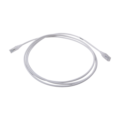 Patch Cord MC6 Modular Cat6 UTP, CM/LS0H, 2.13 Metros (7 Pies), Color Blanco, Diámetro Reducido (28AWG) - SIEMON