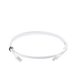 Patch Cord MC6 Modular Cat6 UTP, CM/LS0H, 2.13 Metros (7 Pies), Color Blanco, Diámetro Reducido (28AWG), Versión Bulk (Sin...