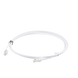 Patch Cord MC6 Modular Cat6 UTP, CM/LS0H, 2.13 Metros (7 Pies), Color Blanco, Diámetro Reducido (28AWG), Versión Bulk (Sin...