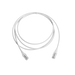 Patch Cord MC6 Modular Cat6 UTP, CM/LS0H, 2.13 Metros (7 Pies), Color Blanco, Diámetro Reducido (28AWG), Versión Bulk (Sin...