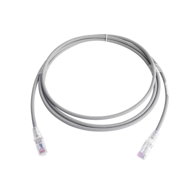 Patch Cord MC6 Modular Cat6 UTP, CM/LS0H, 2.13 Metros (7 Pies), Color Gris, Versión Bulk (Sin Empaque Individual) - SIEMON