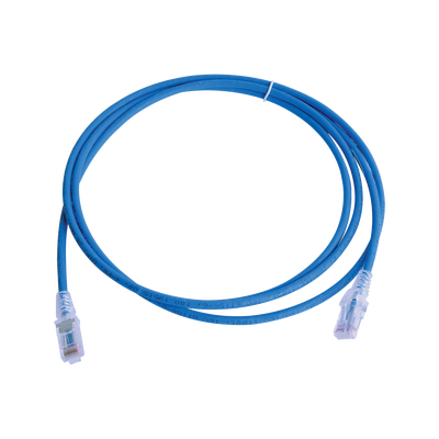 Patch Cord MC6 Modular Cat6 UTP, CM/LS0H, 2.13 Metros (7 Pies), Color Azul, Versión Bulk (Sin Empaque Individual) - SIEMON