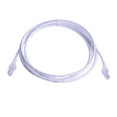 Patch Cord MC6 Modular Cat6 UTP, CM/LS0H, 3.05 Metros (10 Pies), Color Blanco, Versión Bulk (Sin Empaque Individual) - SIEMON