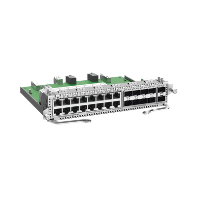 e-Lighten Tarjeta Modular para OLT modelo RG-NBF6002M, 16 puertos Ethernet de 1G, 8 puertos SFP de 1G y 2 puertos SFP+ de ...