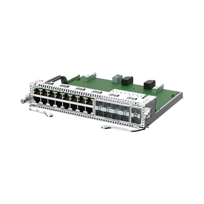 e-Lighten Tarjeta Modular para OLT modelo RG-NBF6002M, 16 puertos Ethernet de 1G, 8 puertos SFP de 1G y 2 puertos SFP+ de ...