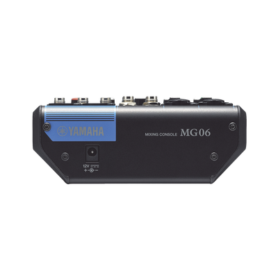 Mezcladora de Audio | 6 Canales | 2 entradas de micro/6 de línea (2 mono + 2 estéreo) | Alimentación Phantom YAMAHA - Vista 3