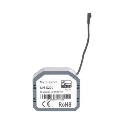 (ZWAVE) Micro modulo On/Off , para 1 circuito, doble control SMARTHOME BY EPCOM - Vista 2