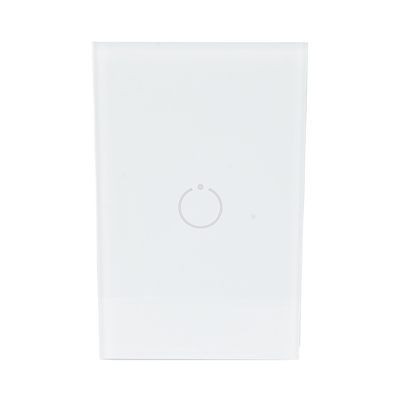 (ZWAVE) Interruptor On/Off panel táctil touch inalámbrico Zwave Plus 1 boton. Compatible con Hubitat HC8, Álula  M2M, otro...