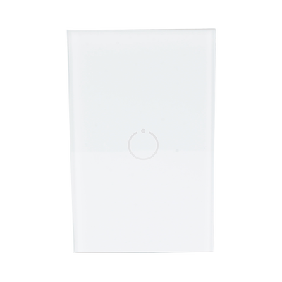 (ZWAVE) Interruptor On/Off panel táctil touch inalámbrico Zwave Plus 1 boton. No requiere cable neutro, Compatible con Hub...