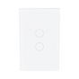 (ZWAVE) Interruptor On/Off panel táctil touch inalámbrico Zwave Plus 2 botone...