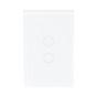 (ZWAVE) Interruptor On/Off panel táctil touch inalámbrico Zwave Plus 2 botone...