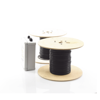 MICALERT Cable Sensor para Paredes, barandales, rejas rigidas / 2 zonas de 152 metros / 304 Metros de protección total/Tar...