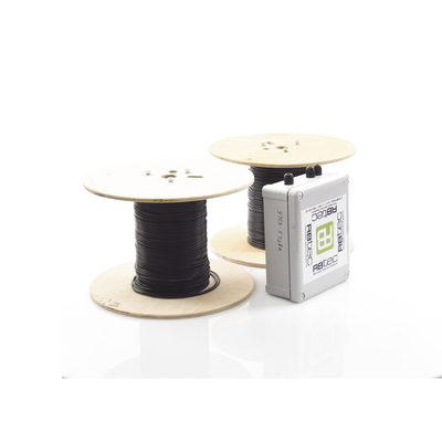 MICALERT Cable Sensor para Paredes, barandales, rejas rigidas / 2 zonas de 152 metros / 304 Metros de protección total/Tar...