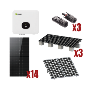 Kit Solar Interconexion  / 8kW  220Vca / Inversor GROWATT / Montaje Incluido - GROWATT
