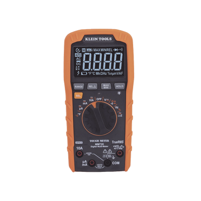 Multímetro Digital de Rango Automático con TRMS 1000V Medición de Temperatura y Baja Impedancia - KLEIN TOOLS