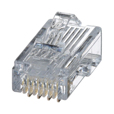 Plug RJ45 Cat5e, Para Cable UTP de Calibres 24-26 AWG, Chapado en Oro de 50 Micras, Paquete de 100 Piezas - PANDUIT