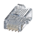 Plug RJ45 Cat5e, Para Cable UTP de Calibres 24-26 AWG, Chapado en Oro de 50 Micras, Paquete de 100 Piezas - PANDUIT