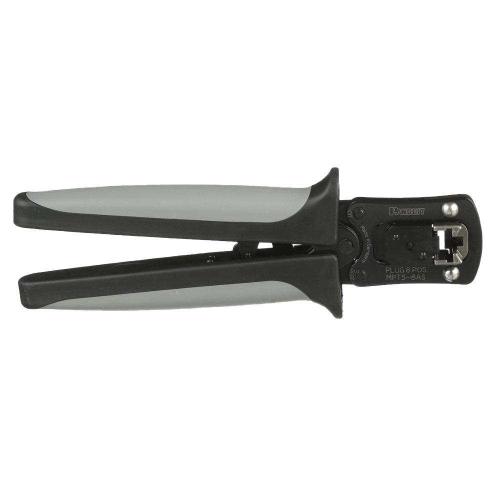 PANDUIT MPT5-8AS - Pinzas Ponchadoras / RJ45 / Cat5e Cat6 Cat6A / 193x19.8x63.5 mm / 7.6x0.8x2.5 in / Negro | SIERRA STORE