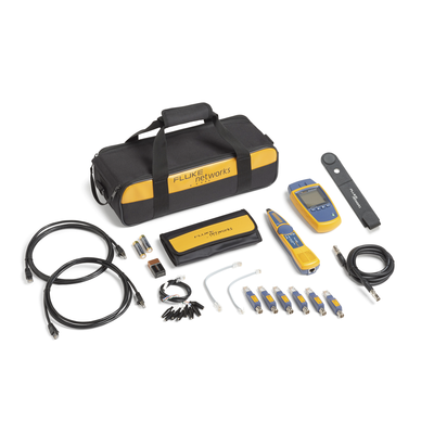Kit Profesional de Verificador de Red MicroScanner2, para Comprobación de Redes de Voz, Datos y Video, con Pantalla LCD Re...